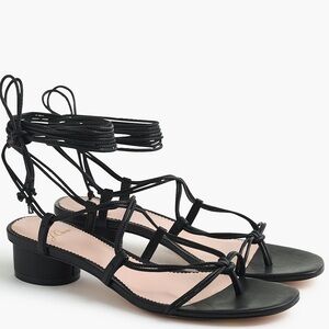 J. Crew Black Strappy Sandals